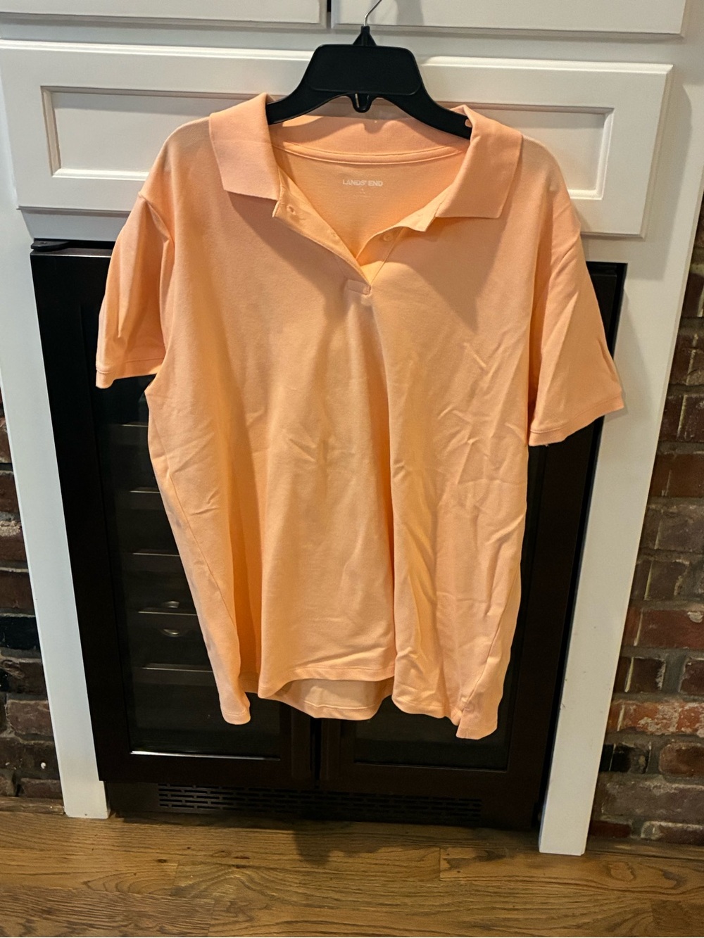 Lands' End women’s Peach Polo Shirt